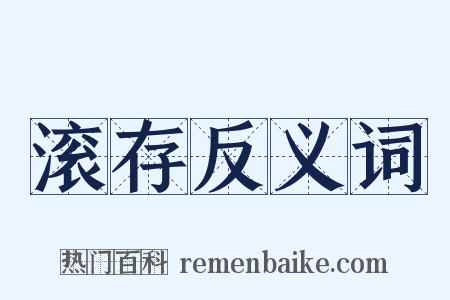 滚存反义词是什么意思的图片